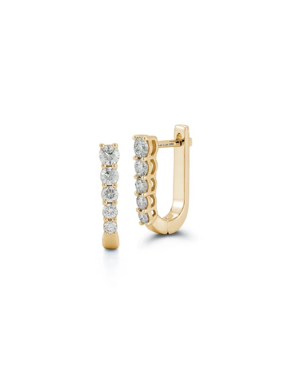LIKE NEW! Dana Rebecca Designs Ava Bea Medium Graduating U Hoops